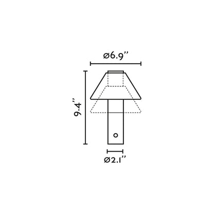 FUJI Black portable lamp