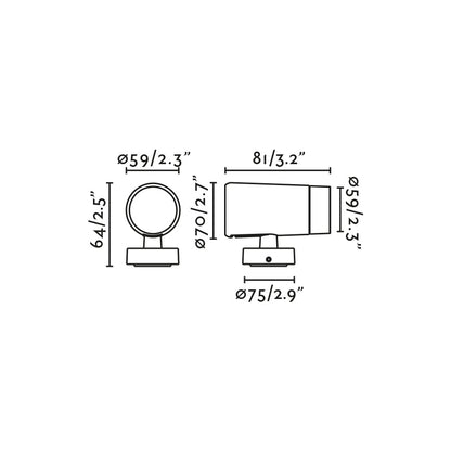 PUK 59 Black projector 50° 2700K