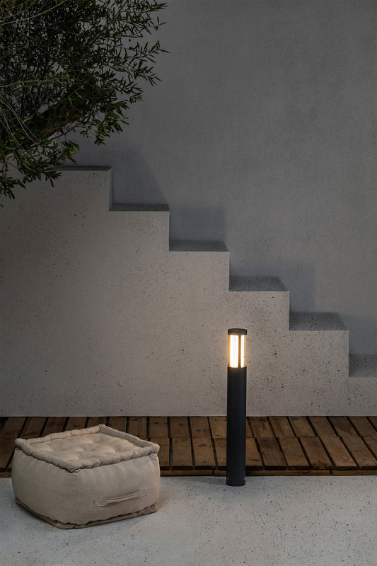 Bollard light LOGAR-1 DARK GRAY LED BEACON 12W 3000K H65