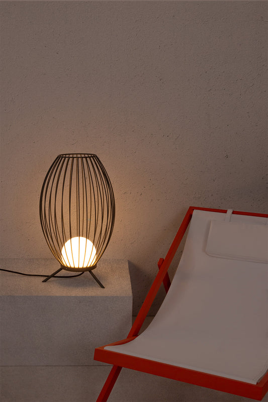 Portable lamp CAGE PORTABLE DARK GREY LED 12W 2700K