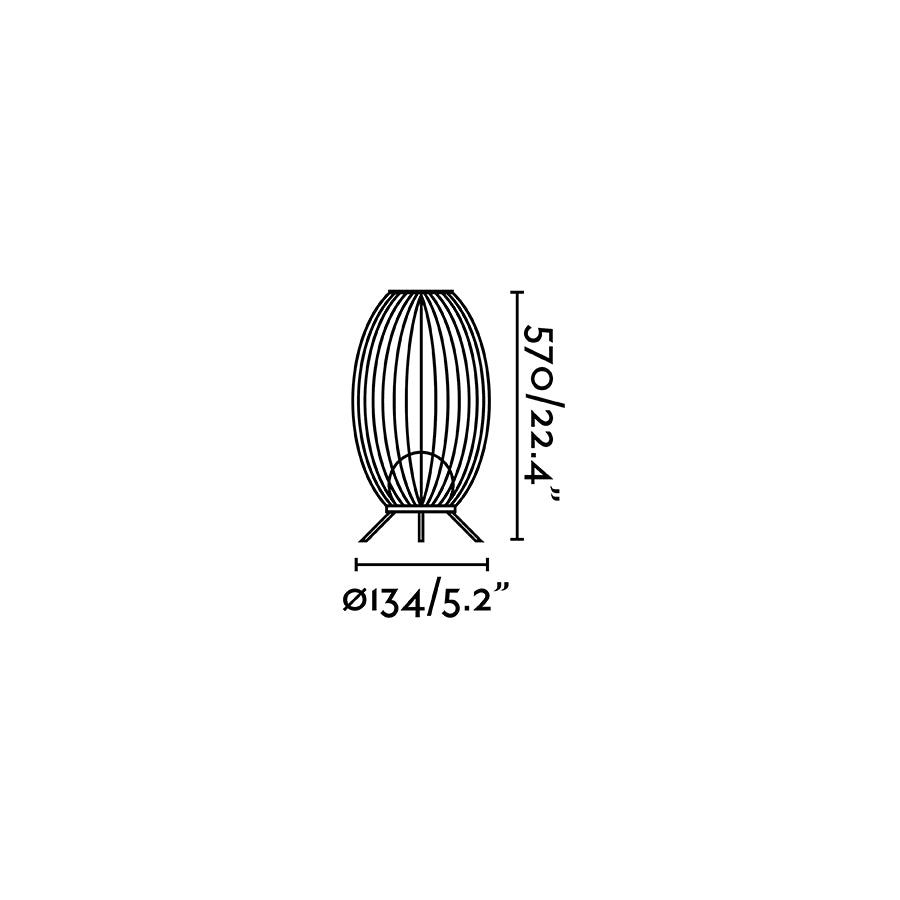 CAGE Dark grey portable lamp