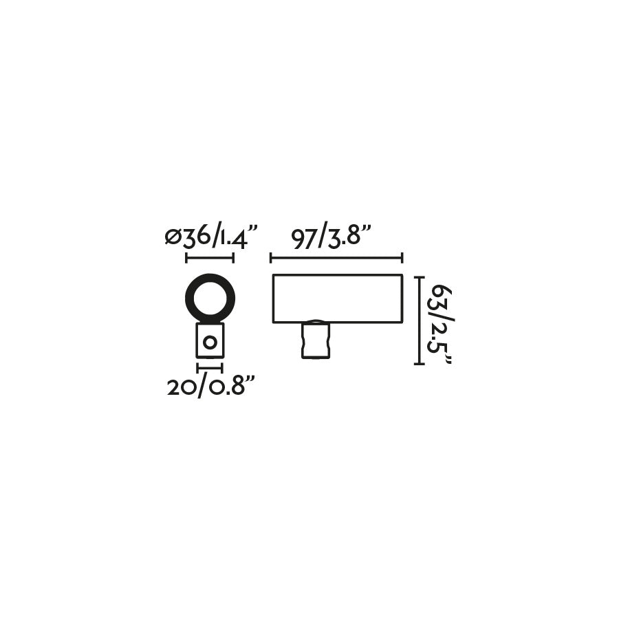 CLAP Brown projector 6W 3000 38°