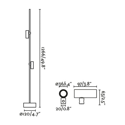 CLAP 1266 Black beacon 2x6W 3000K 38º