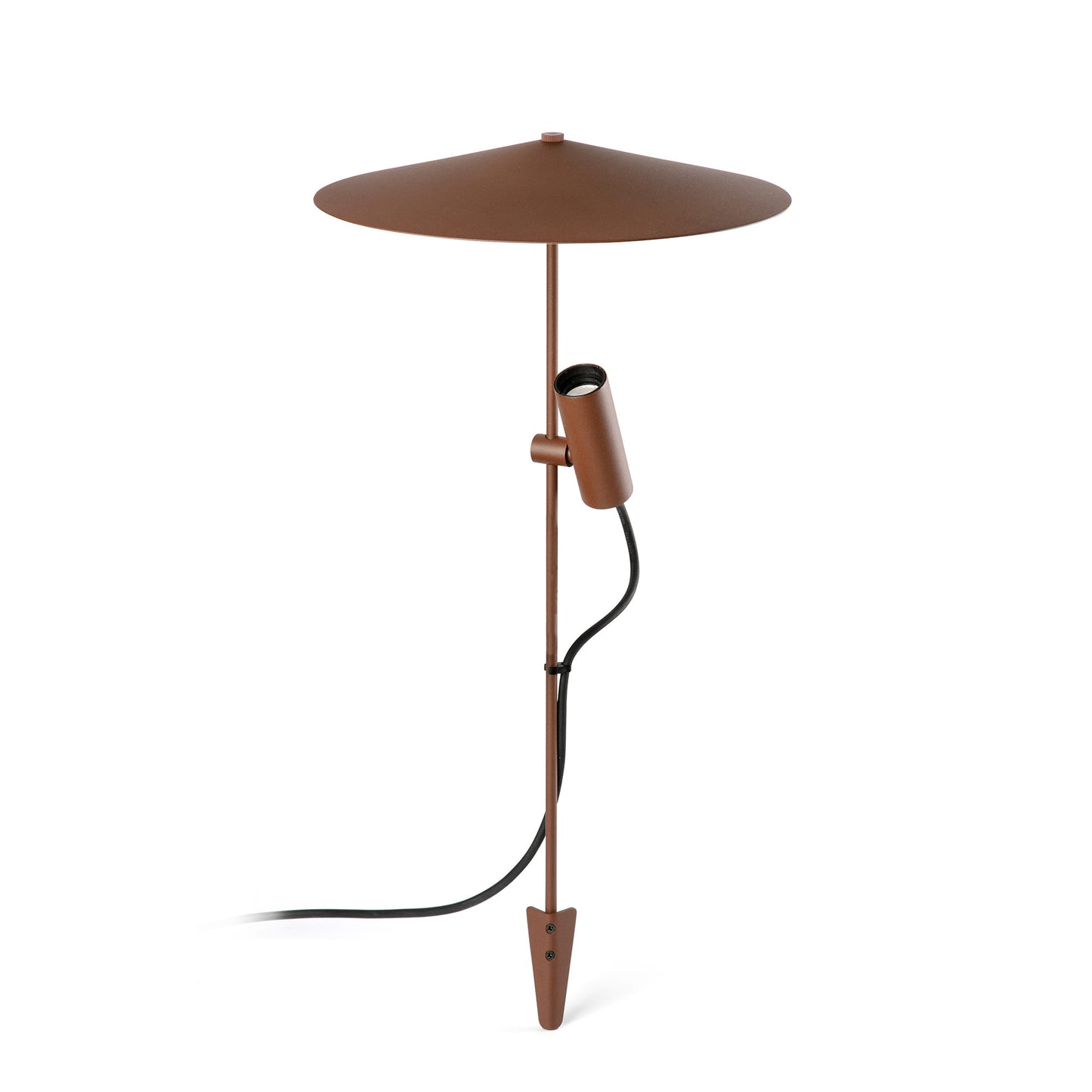 CLAP 630 rusty brown spike 6W 3000K 38° with plate S 24V