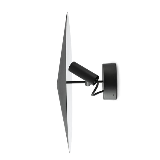 CLAP Black wall lamp/ceiling 6W 3000K 38º with screen