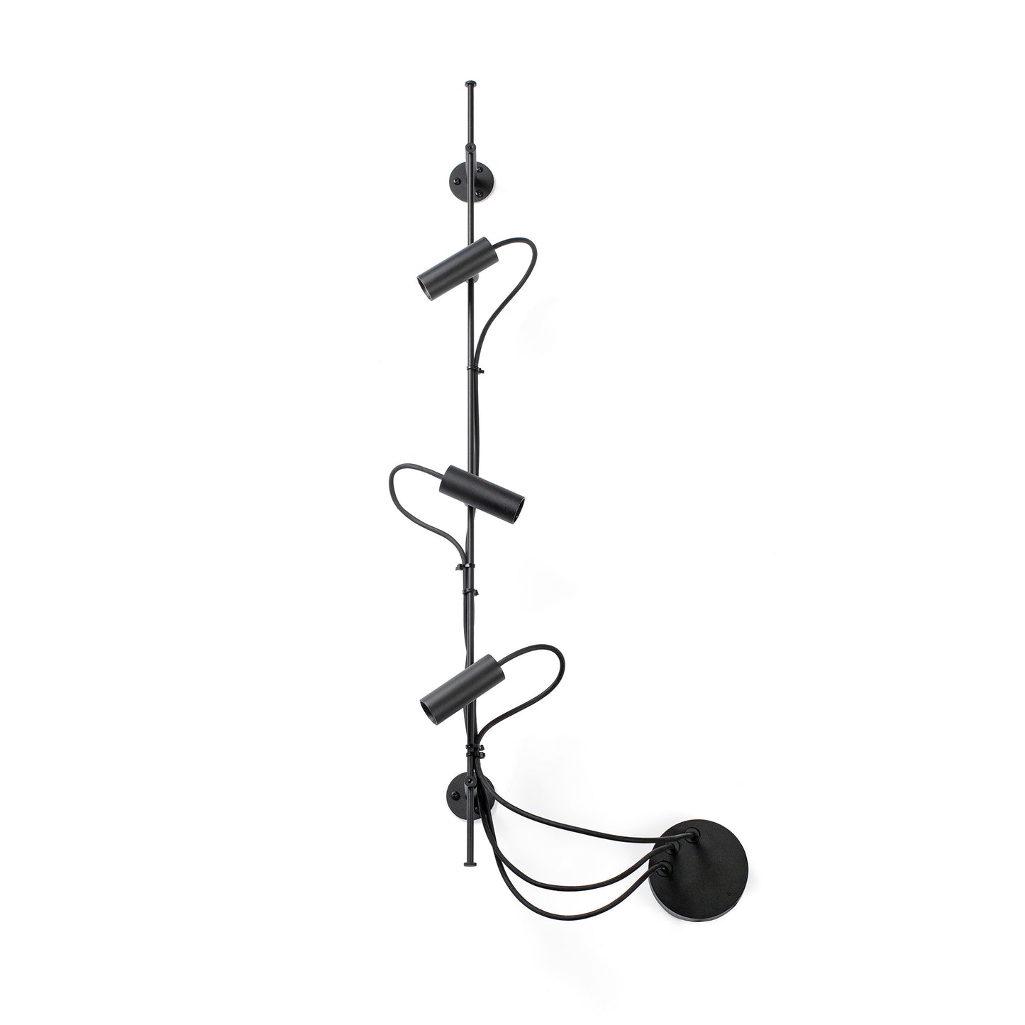 CLAP Black linear wall lamp/ceiling 3x6W 3000K 38º