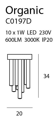 Maxlight C0197D Organic 20cm