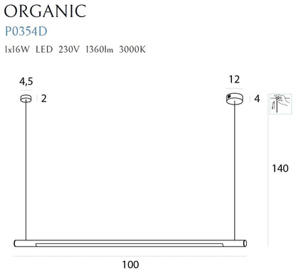 Maxlight P0354D Organic Horizon 100cm