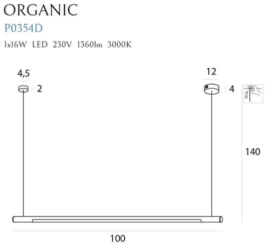Maxlight P0354D Organic Horizon 100cm