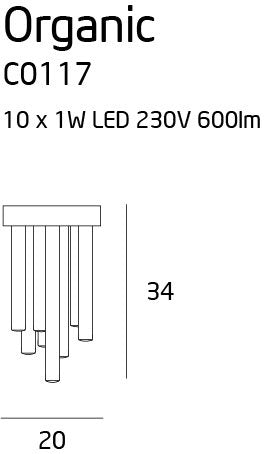 Maxlight C0117D Organic 20cm
