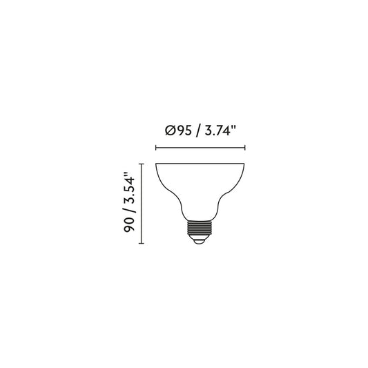 Bombilla OSRAM LED E27 PAR30 10W 2700K 36º 633lm REGULABLE