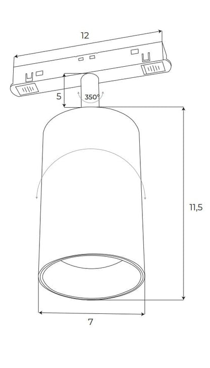 Reflector Magnético Maxlight M0010Z 18W Zigbee