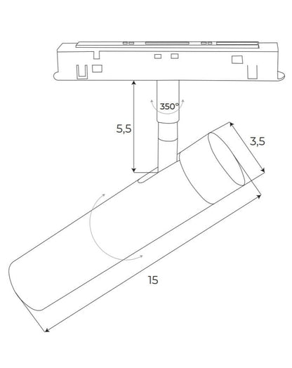 Maxlight M0011N Magnetischer Reflektor 7,9W Ein/Aus