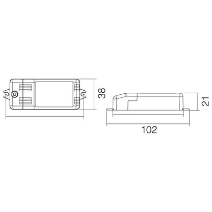 DRIVER 4-10W 350mA DC 12-28V TRIAC LC