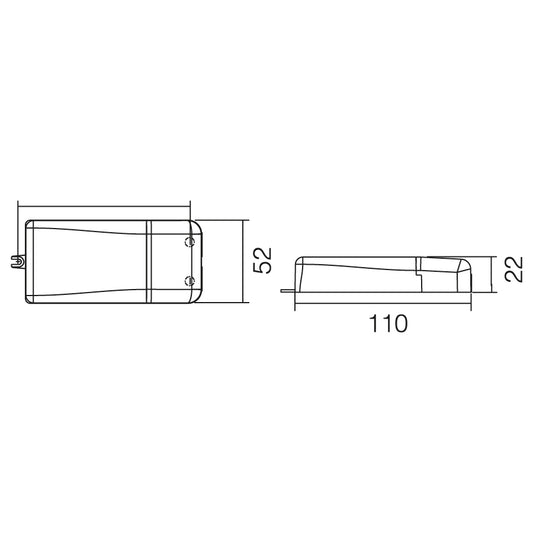 Controlador y transformador DRIVER 9-18W 350mA DC 25-51V TRIAC LC