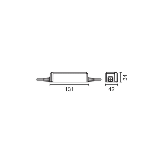Driver y transformador 24Vdc 30W IP67 FUENTE DE ALIMENTACIÓN