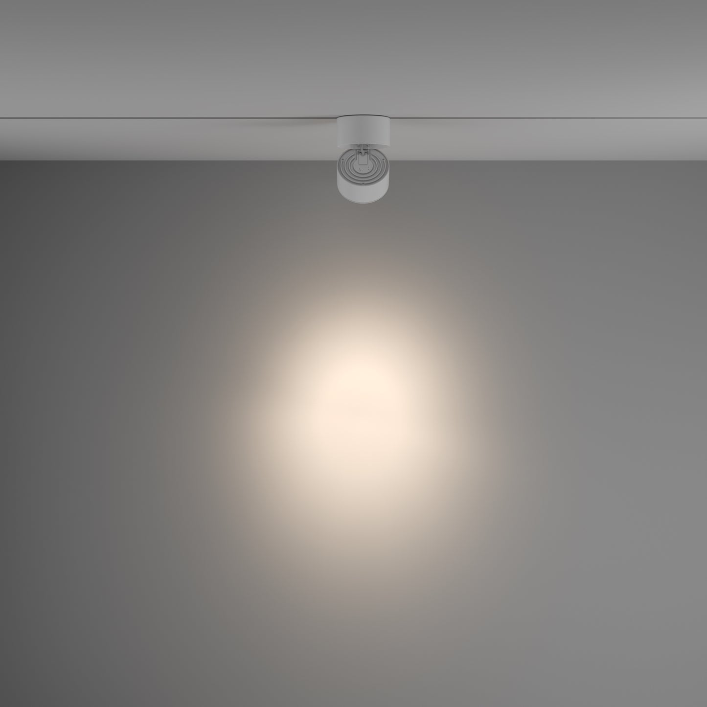 Track luminaire TR084-1-15W4K-D-W