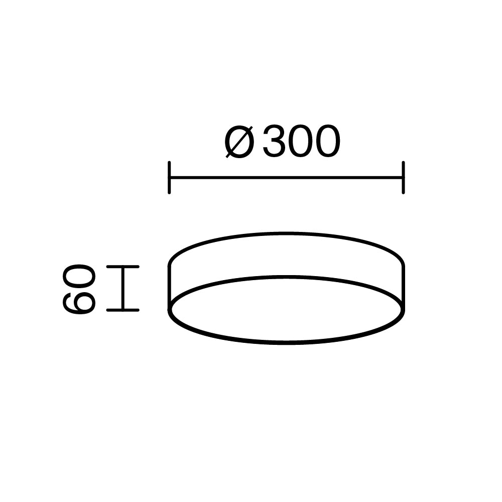 Ceiling luminaire C032CL-36W3K-RD-W