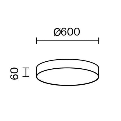 Потолочный светильник C032CL-90W3K-RD-W