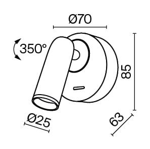 Seinavalgusti C038WL-L3W3K