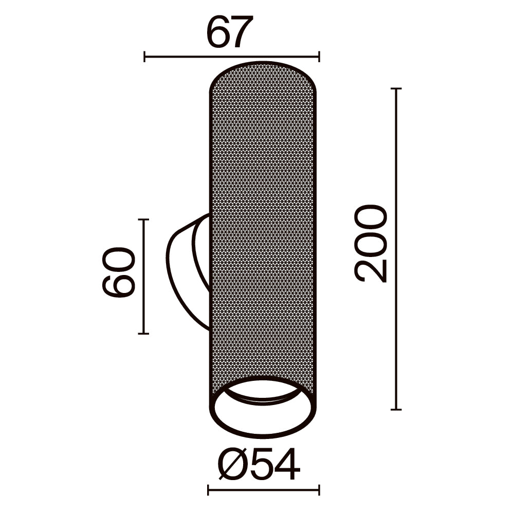 Wall Luminaire C080WL-02-GU10-MG