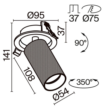 Downlight C081CL-01-GU10-MG