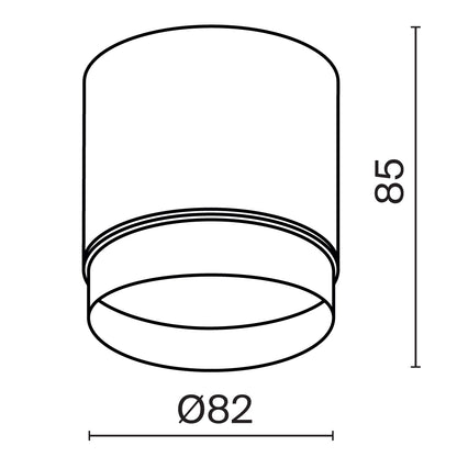 Ceiling luminaire C088CL-GX53-B
