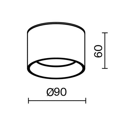 Ceiling luminaire C089CL-8W3K-W