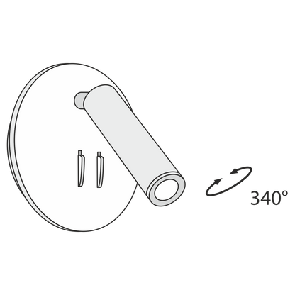Seinavalgusti C176-WL-01-6W-B