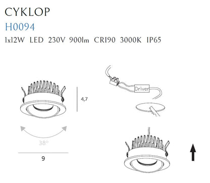 Maxlight H0095 Cyklop 4000K