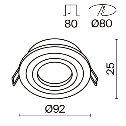 Süvisvalgusti DL023-2-01W