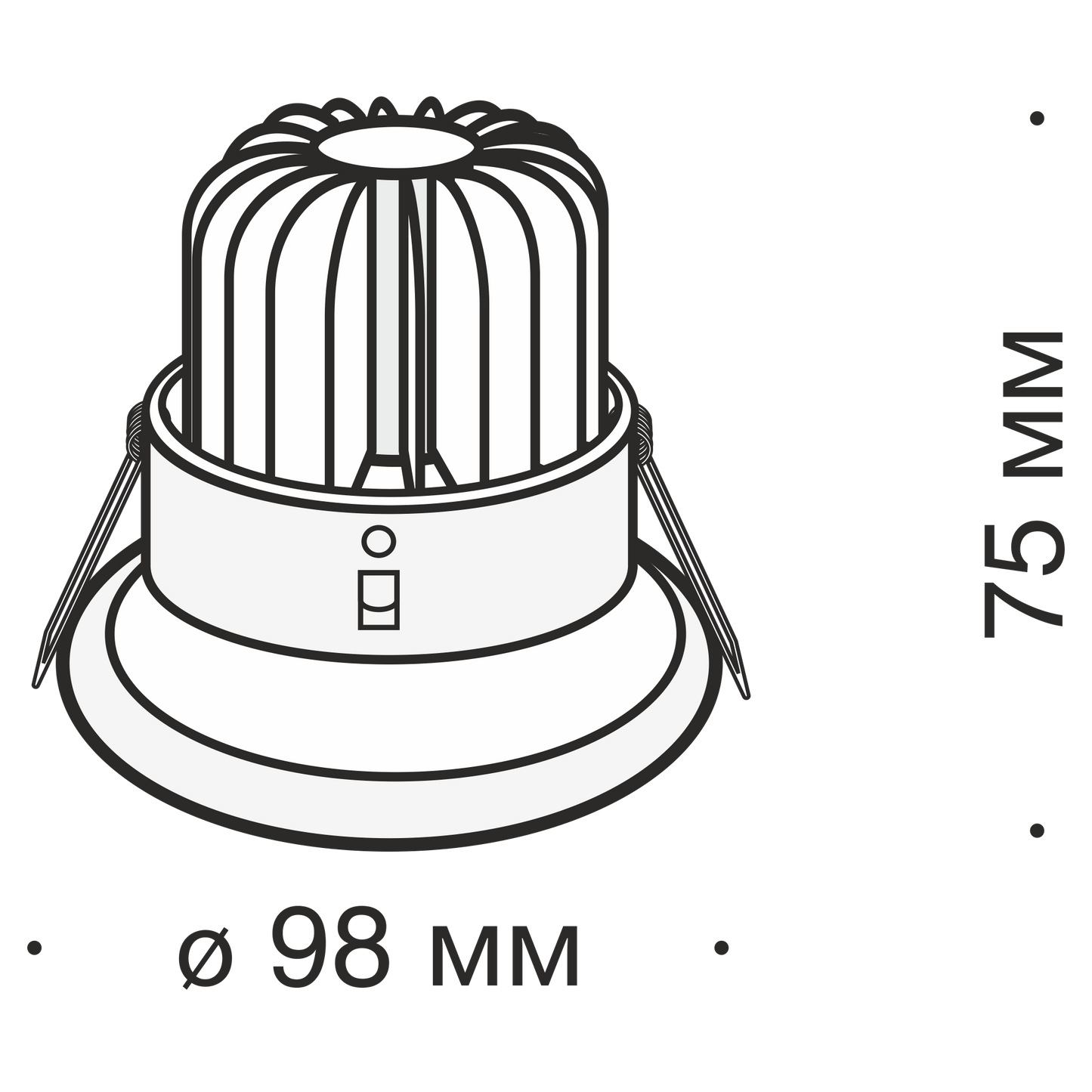 Süvisvalgusti DL031-2-L8B