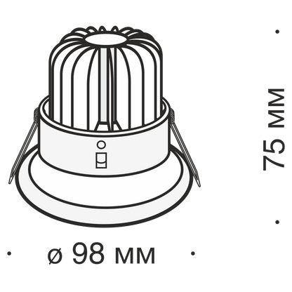 Süvisvalgusti DL031-2-L8B
