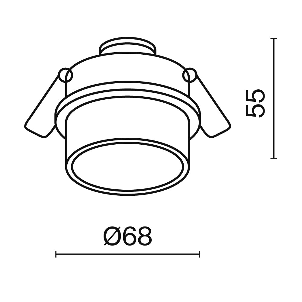 Süvisvalgusti DL050-01WG