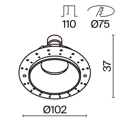 Downlight DL051-U-2WB