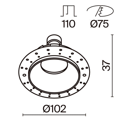 Süvisvalgusti DL051-U-2W