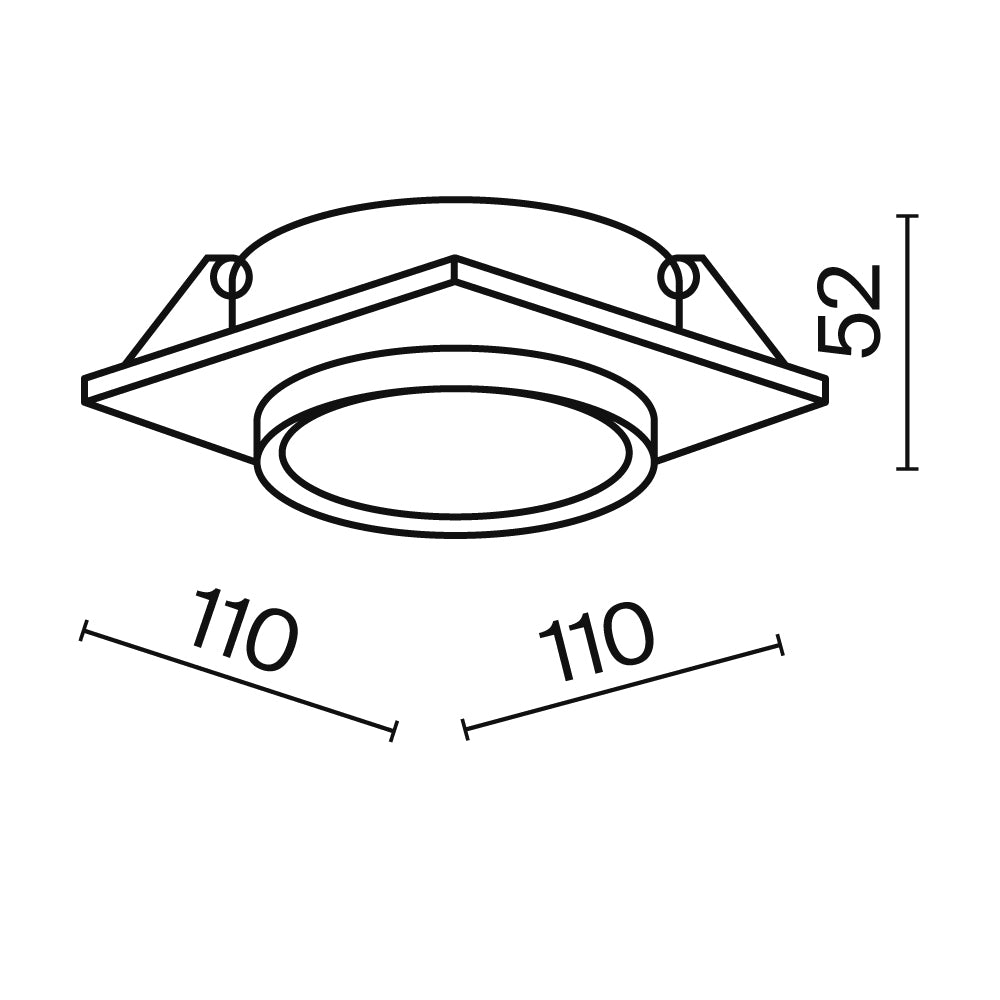 Allvalgusti DL086-GX53-SQ-W