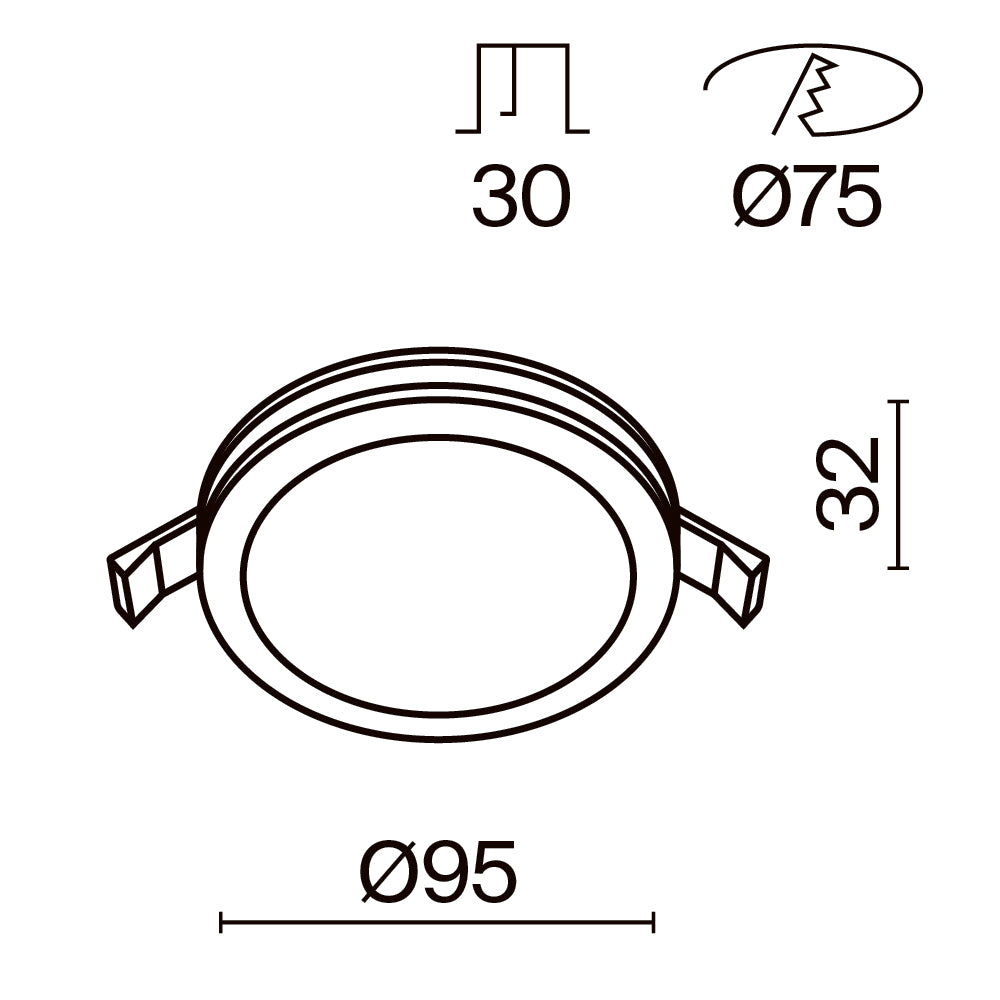 Süvisvalgusti DL303-L12B