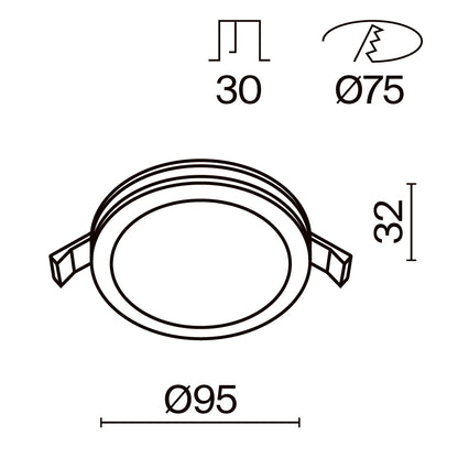 Süvisvalgusti DL303-L12B