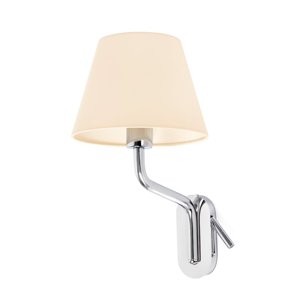 Eterna-beige seinävalaisin vasemmanpuoleisella lukuvalolla, 470 mm