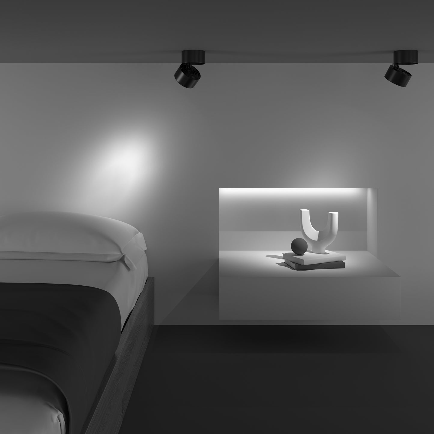 Ceiling luminaire C084CL-15W4K-D-B