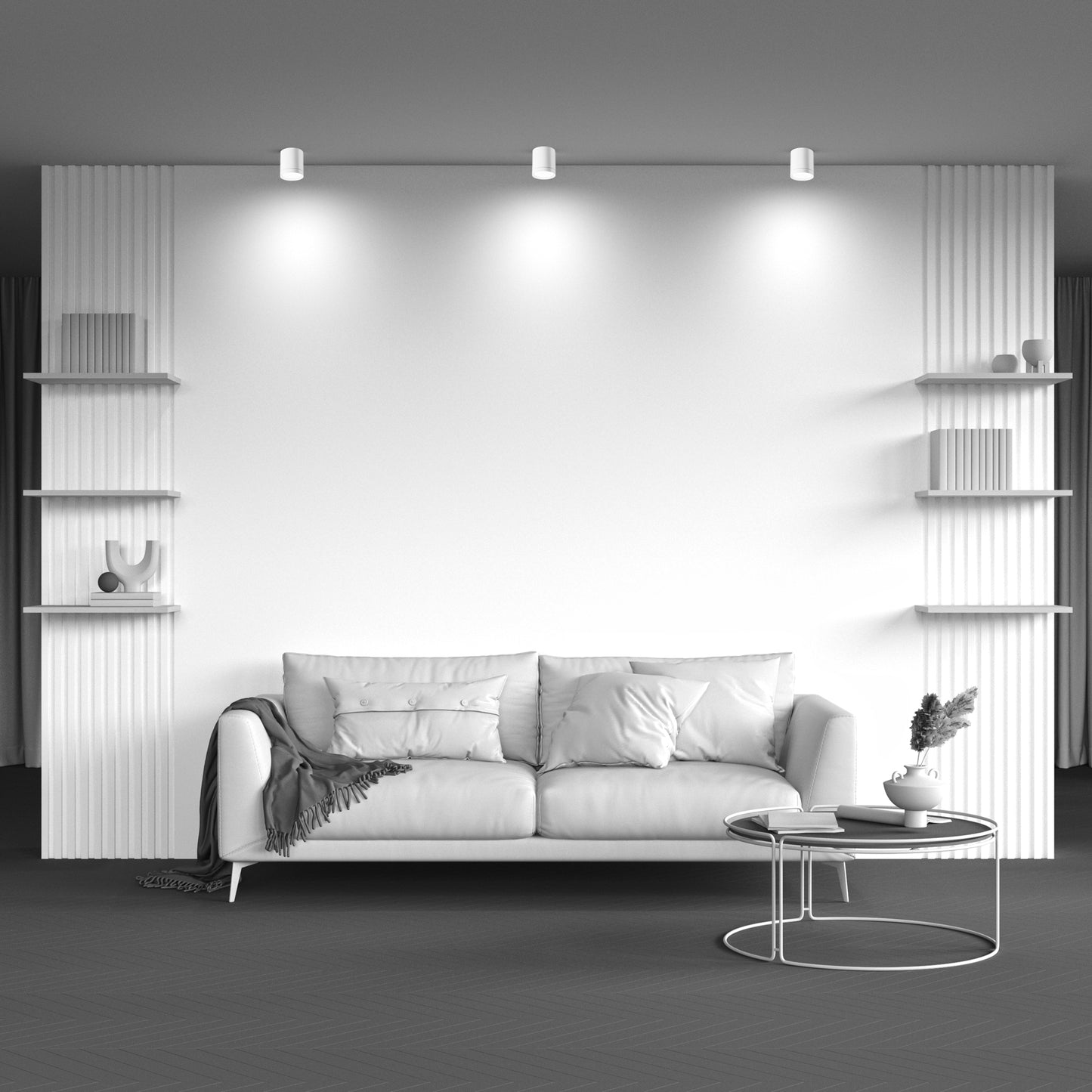 Ceiling luminaire C086CM-GX53-MRD-W