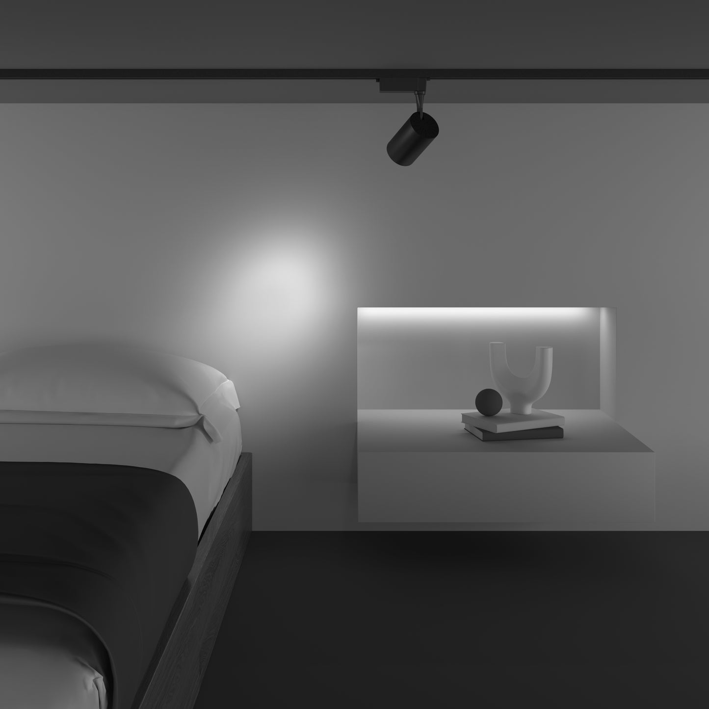 Track Lighting TR003-1-10W3K-S-B