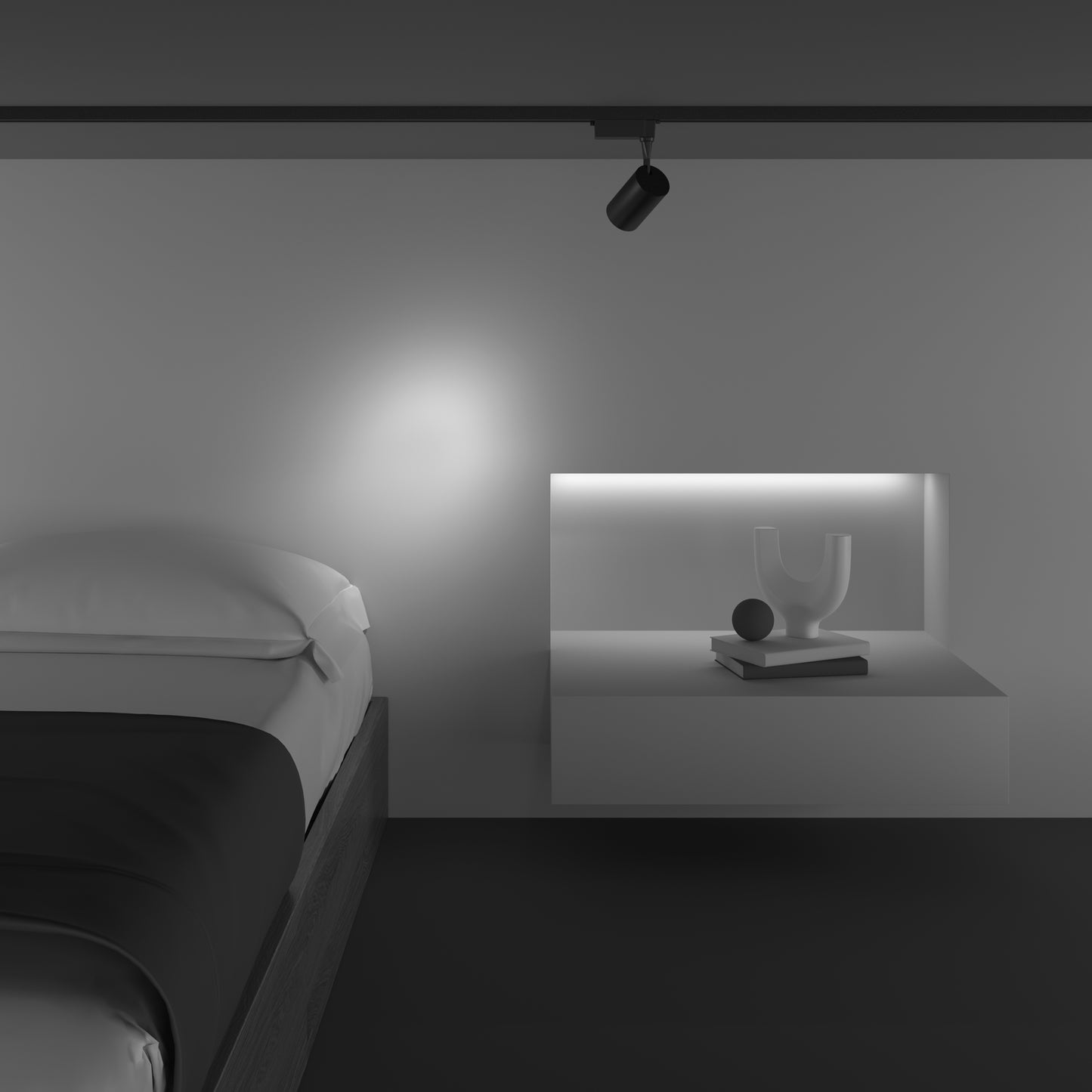 Track Lighting TR003-1-6W3K-S-B
