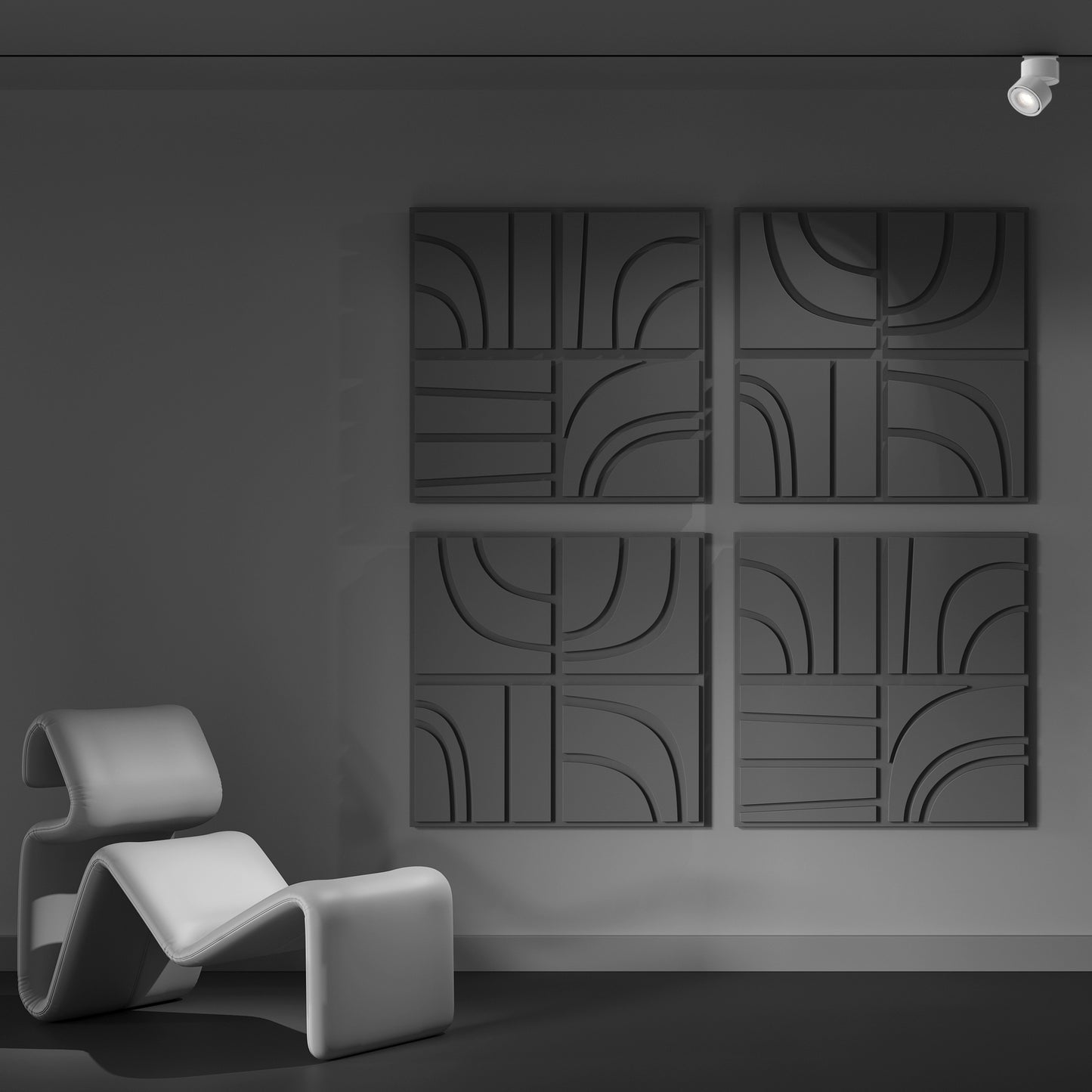 Track Luminaire TR084-1-15W3K-D-W