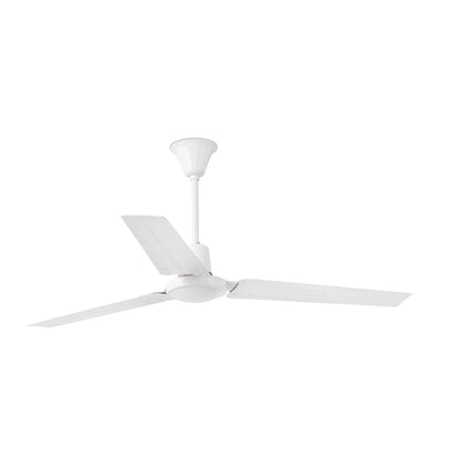 White ceiling fan on a white background