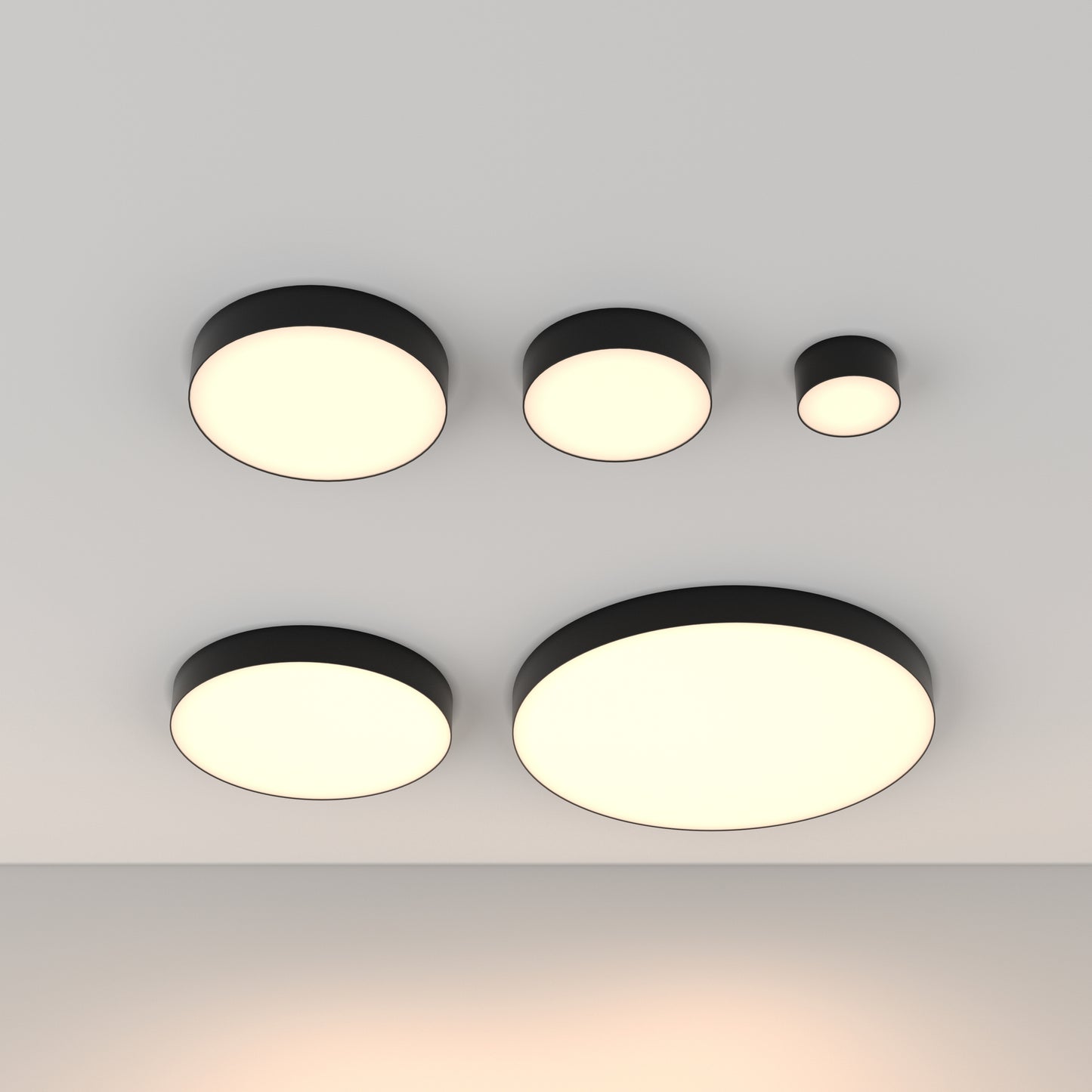 Ceiling luminaire C032CL-12W3K-RD-B