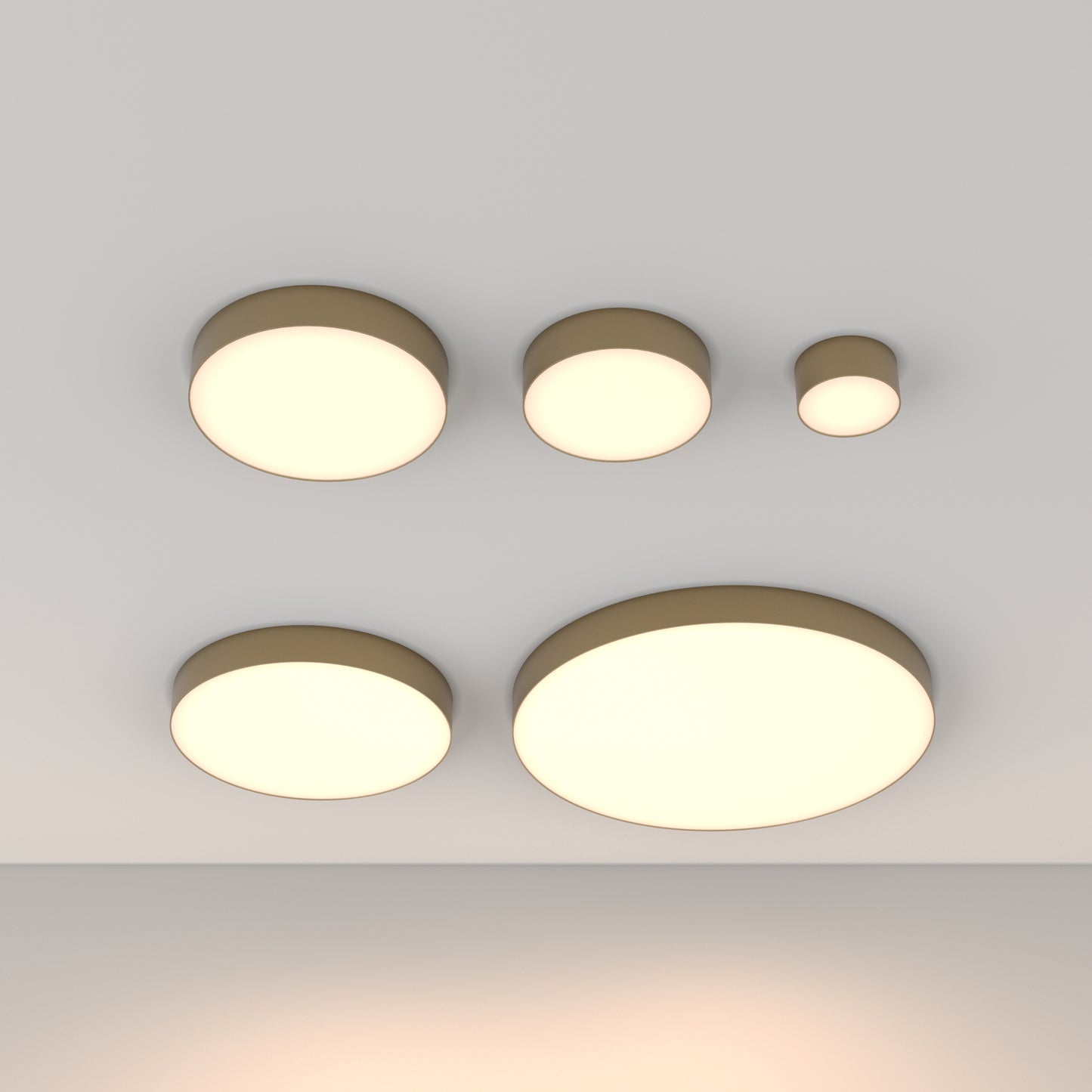 Ceiling luminaire C032CL-24W3K-RD-MG