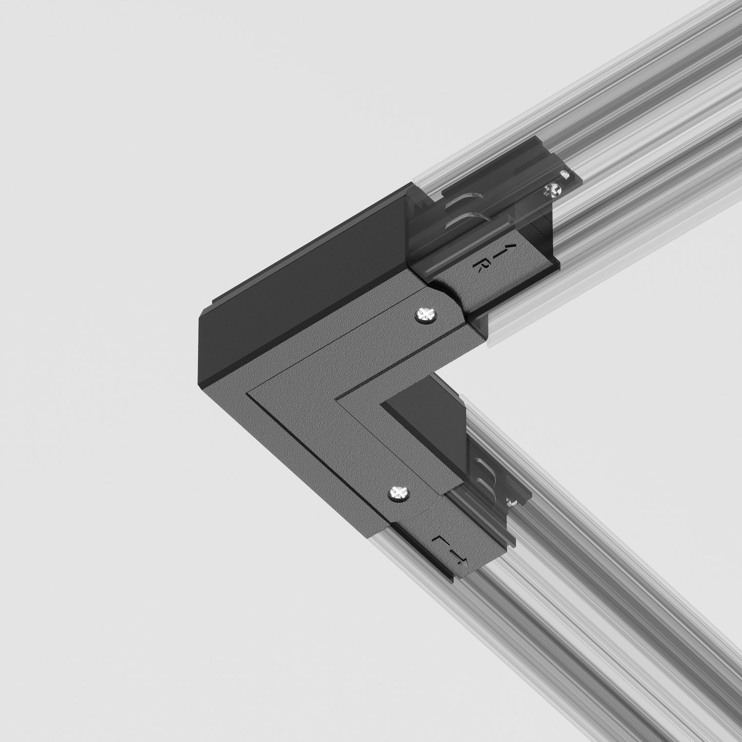 TRA005CL-31B-R Internal Corner Connector Trinity Black