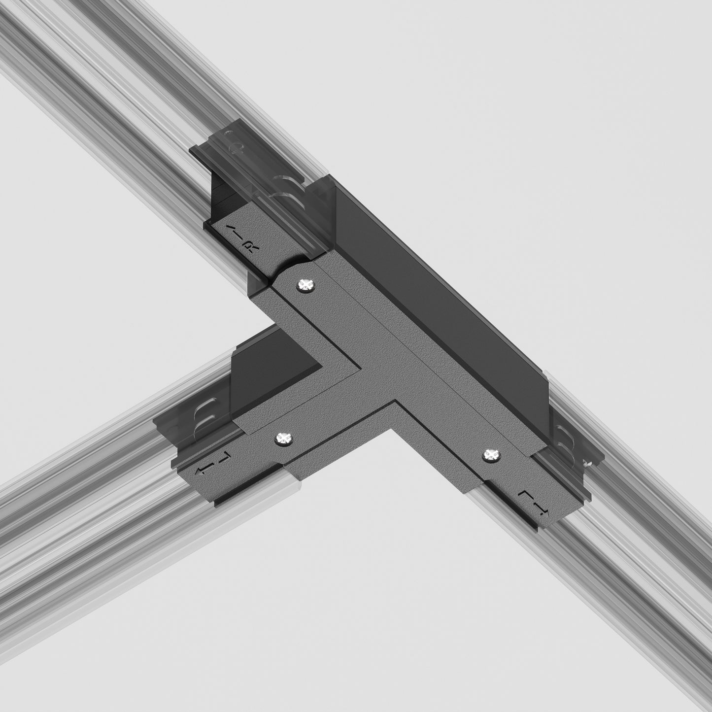 TRA005CT-31B-L Connector T-shaped Left Trinity Black